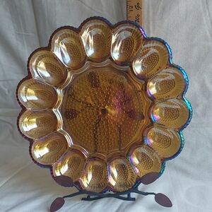 Iridescent Gold Decorative Plate
